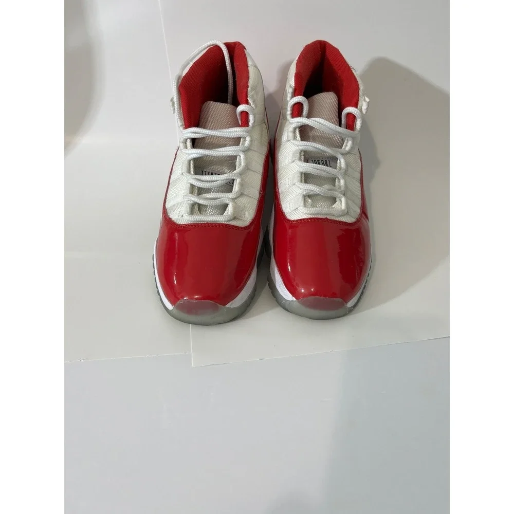 Nike Air Jordan 11‎ Retro Cherry 2022 White Varsity Red Men's Size 10 CT8012-116